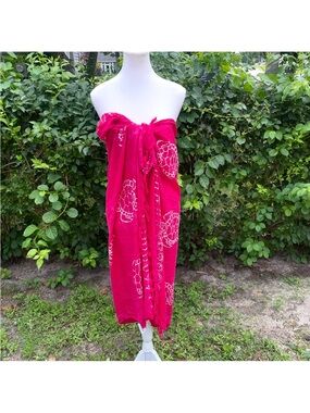 Vintage Hawaii  Sarong Pareo Wrap Dress Skirt Swimsuit Cover up With tags